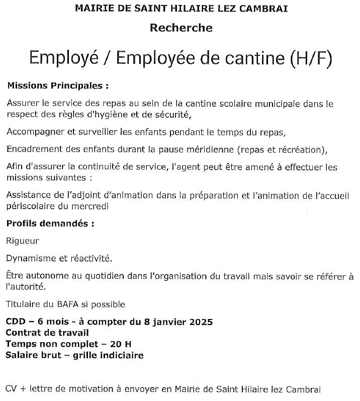 Offre d emploi